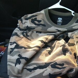 Route 66 Camouflage Long Sleeve Tee